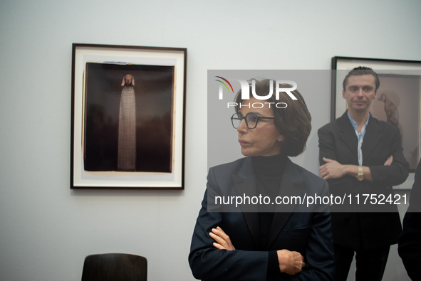 Culture Minister Rachida Dati pays a surprise visit to Paris Photo, one of the world's most important photography fairs, at the Grand Palais...