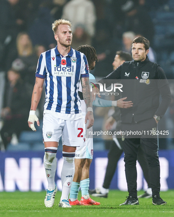 Uros Racic of WBA poses post-match during the Sky Bet Championship match between West Bromwich Albion and Burnley at The Hawthorns in West B...