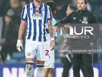 Uros Racic of WBA poses post-match during the Sky Bet Championship match between West Bromwich Albion and Burnley at The Hawthorns in West B...