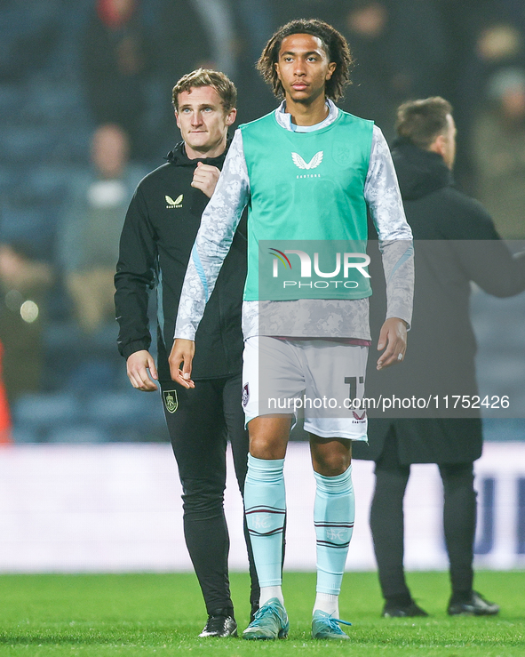 Bashir Humphreys of Burnley poses post-match during the Sky Bet Championship match between West Bromwich Albion and Burnley at The Hawthorns...