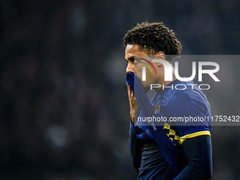 Maccabi Tel Aviv defender Tyrese Asante plays during the match between Ajax and Maccabi Tel Aviv at the Johan Cruijff ArenA for the UEFA Eur...