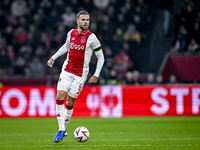 AFC Ajax Amsterdam midfielder Jordan Henderson plays during the match between Ajax and Maccabi Tel Aviv at the Johan Cruijff ArenA for the U...