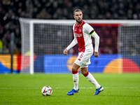 AFC Ajax Amsterdam midfielder Jordan Henderson plays during the match between Ajax and Maccabi Tel Aviv at the Johan Cruijff ArenA for the U...