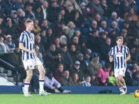 Number 14, Torbjorn Heggem of WBA, passes the ball during the Sky Bet Championship match between West Bromwich Albion and Burnley at The Haw...