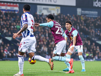 Number 23, Lucas Pires of Burnley, makes an attacking run during the Sky Bet Championship match between West Bromwich Albion and Burnley at...