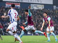 Number 23, Lucas Pires of Burnley, attempts a shot on goal during the Sky Bet Championship match between West Bromwich Albion and Burnley at...