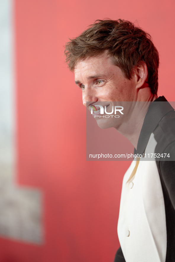 Eddie Redmayne attends "The Day of the Jackal" premiere photocall at Villa Wolkonsky in Rome, Italy, on November 7, 2024. 