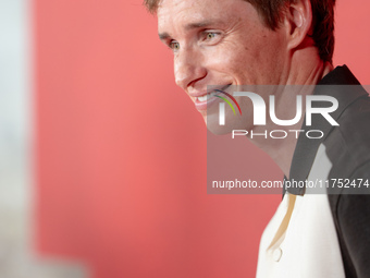 Eddie Redmayne attends "The Day of the Jackal" premiere photocall at Villa Wolkonsky in Rome, Italy, on November 7, 2024. (