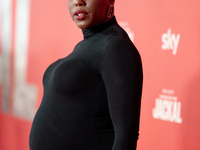 Lashana Lynch attends "The Day of the Jackal" premiere photocall at Villa Wolkonsky in Rome, Italy, on November 7, 2024. (