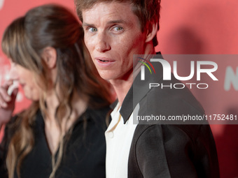 Eddie Redmayne attends "The Day of the Jackal" premiere photocall at Villa Wolkonsky in Rome, Italy, on November 7, 2024. (