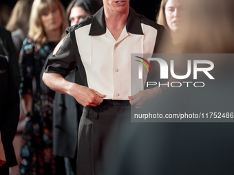 Eddie Redmayne attends "The Day of the Jackal" premiere photocall at Villa Wolkonsky in Rome, Italy, on November 7, 2024. (