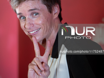 Eddie Redmayne attends "The Day of the Jackal" premiere photocall at Villa Wolkonsky in Rome, Italy, on November 7, 2024. (