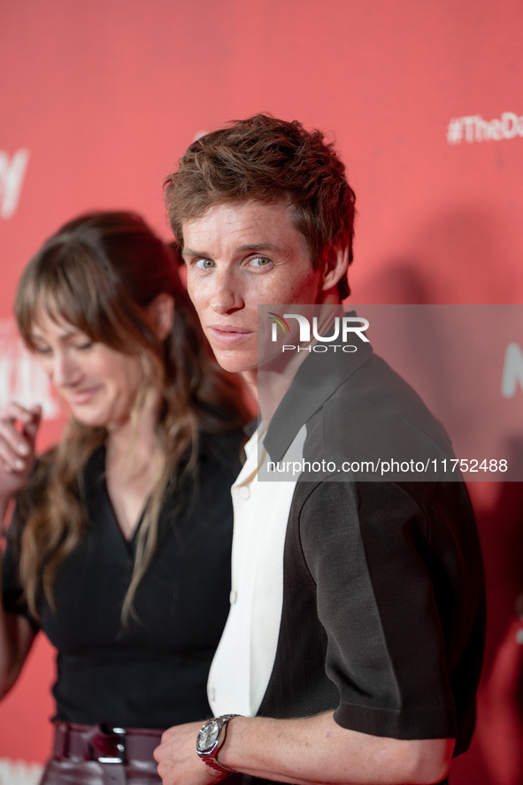 Eddie Redmayne attends "The Day of the Jackal" premiere photocall at Villa Wolkonsky in Rome, Italy, on November 7, 2024. 