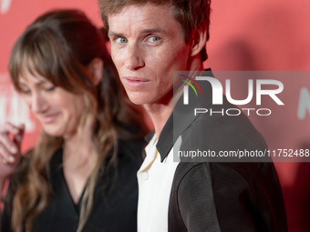 Eddie Redmayne attends "The Day of the Jackal" premiere photocall at Villa Wolkonsky in Rome, Italy, on November 7, 2024. (