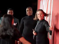 Lashana Lynch attends "The Day of the Jackal" premiere photocall at Villa Wolkonsky in Rome, Italy, on November 7, 2024. (