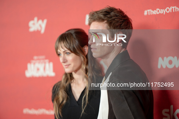 Eddie Redmayne attends "The Day of the Jackal" premiere photocall at Villa Wolkonsky in Rome, Italy, on November 7, 2024. 