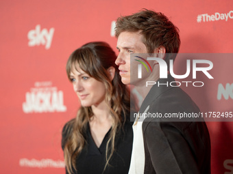 Eddie Redmayne attends "The Day of the Jackal" premiere photocall at Villa Wolkonsky in Rome, Italy, on November 7, 2024. (