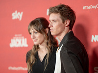 Eddie Redmayne attends "The Day of the Jackal" premiere photocall at Villa Wolkonsky in Rome, Italy, on November 7, 2024. (