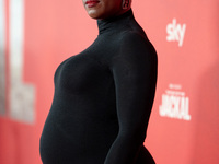 Lashana Lynch attends "The Day of the Jackal" premiere photocall at Villa Wolkonsky in Rome, Italy, on November 7, 2024. (