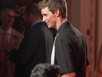 Eddie Redmayne attends "The Day of the Jackal" premiere photocall at Villa Wolkonsky in Rome, Italy, on November 7, 2024. (