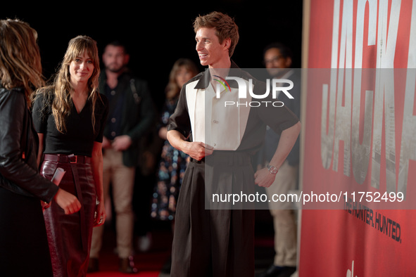 Eddie Redmayne attends "The Day of the Jackal" premiere photocall at Villa Wolkonsky in Rome, Italy, on November 7, 2024. 