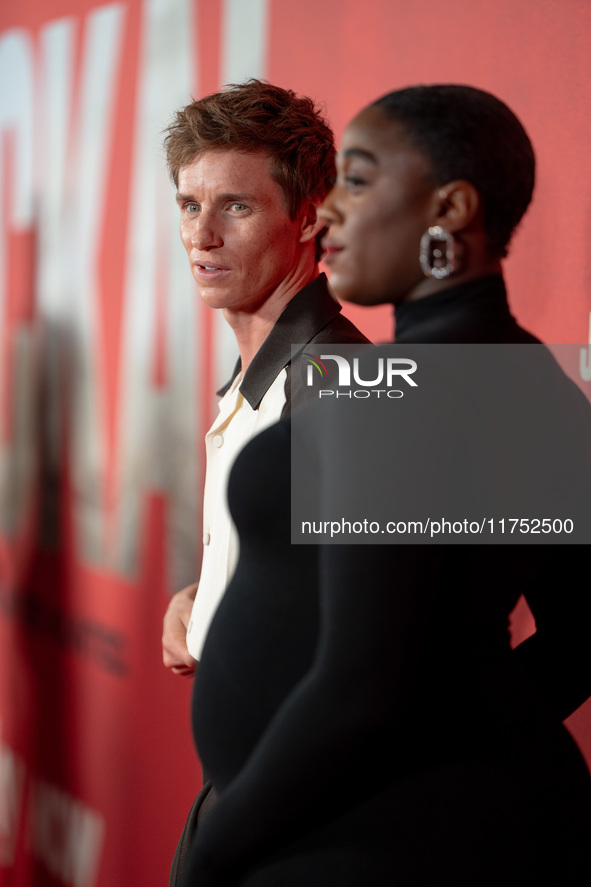 Eddie Redmayne attends "The Day of the Jackal" premiere photocall at Villa Wolkonsky in Rome, Italy, on November 7, 2024. 