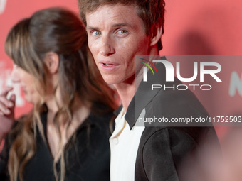 Eddie Redmayne attends "The Day of the Jackal" premiere photocall at Villa Wolkonsky in Rome, Italy, on November 7, 2024. (