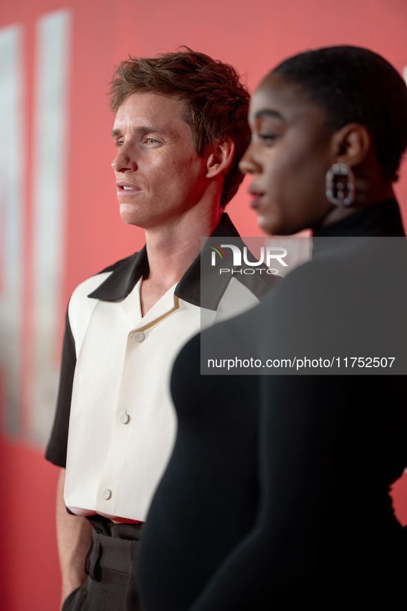 Eddie Redmayne attends "The Day of the Jackal" premiere photocall at Villa Wolkonsky in Rome, Italy, on November 7, 2024. 