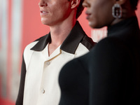 Eddie Redmayne attends "The Day of the Jackal" premiere photocall at Villa Wolkonsky in Rome, Italy, on November 7, 2024. (