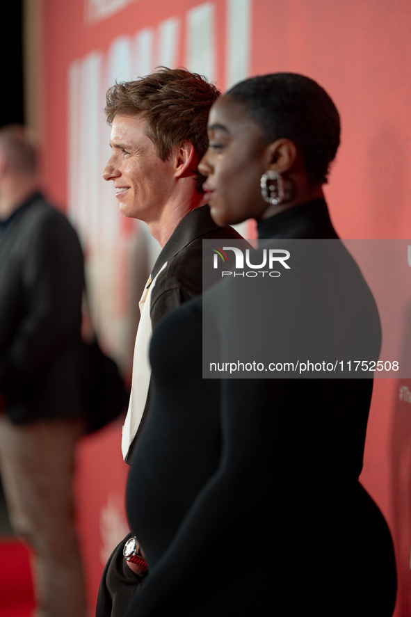 Eddie Redmayne attends "The Day of the Jackal" premiere photocall at Villa Wolkonsky in Rome, Italy, on November 7, 2024. 