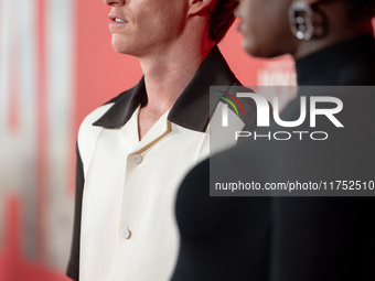 Eddie Redmayne attends "The Day of the Jackal" premiere photocall at Villa Wolkonsky in Rome, Italy, on November 7, 2024. (