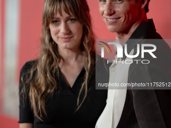 Eddie Redmayne attends "The Day of the Jackal" premiere photocall at Villa Wolkonsky in Rome, Italy, on November 7, 2024. (