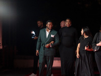 Lashana Lynch attends "The Day of the Jackal" premiere photocall at Villa Wolkonsky in Rome, Italy, on November 7, 2024. (