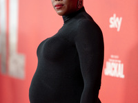 Lashana Lynch attends "The Day of the Jackal" premiere photocall at Villa Wolkonsky in Rome, Italy, on November 7, 2024. (