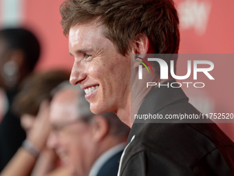 Eddie Redmayne attends "The Day of the Jackal" premiere photocall at Villa Wolkonsky in Rome, Italy, on November 7, 2024. (