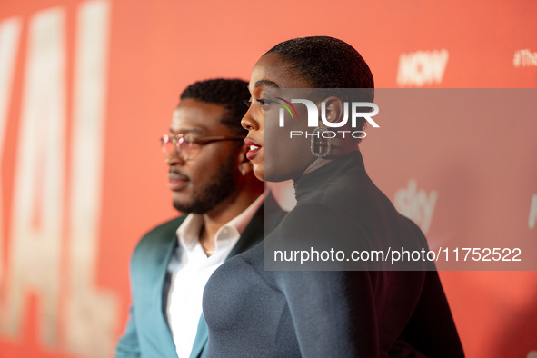 Lashana Lynch attends "The Day of the Jackal" premiere photocall at Villa Wolkonsky in Rome, Italy, on November 7, 2024. 