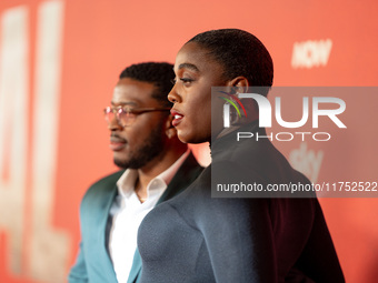 Lashana Lynch attends "The Day of the Jackal" premiere photocall at Villa Wolkonsky in Rome, Italy, on November 7, 2024. (