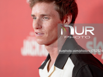 Eddie Redmayne attends "The Day of the Jackal" premiere photocall at Villa Wolkonsky in Rome, Italy, on November 7, 2024. (