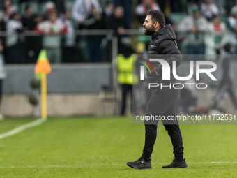 Coach Goncalo Feio  during UEFA Conference League match Legia Warsaw vs Dinamo Minsk in Warsaw Poland on 7 November 2024. (