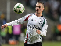 Kacper Chodyna  during UEFA Conference League match Legia Warsaw vs Dinamo Minsk in Warsaw Poland on 7 November 2024. (