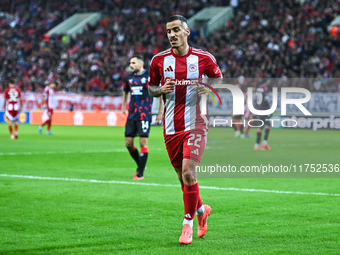 Chiquinho of Olympiacos FC plays during the Europa League, Matchday 4 match between Olympiacos FC and Rangers at Georgios Karaiskakis Stadiu...