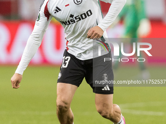 Pawel Wszolek  during UEFA Conference League match Legia Warsaw vs Dinamo Minsk in Warsaw Poland on 7 November 2024. (