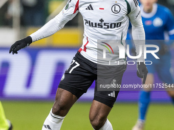 Jean - Pierre Nsame  during UEFA Conference League match Legia Warsaw vs Dinamo Minsk in Warsaw Poland on 7 November 2024. (