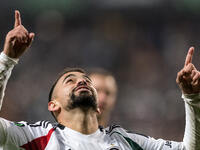 Luquinhas , goal celebration during UEFA Conference League match Legia Warsaw vs Dinamo Minsk in Warsaw Poland on 7 November 2024. (