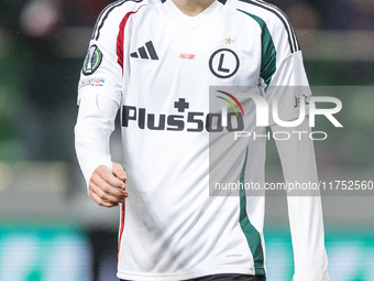 Mark Gual  during UEFA Conference League match Legia Warsaw vs Dinamo Minsk in Warsaw Poland on 7 November 2024. (