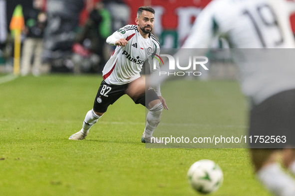 Luquinhas  during UEFA Conference League match Legia Warsaw vs Dinamo Minsk in Warsaw Poland on 7 November 2024. 