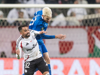 Luquinhas , Vadim Pigas  during UEFA Conference League match Legia Warsaw vs Dinamo Minsk in Warsaw Poland on 7 November 2024. (