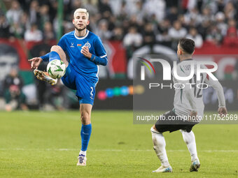 Vadim Pigas , Luquinhas  during UEFA Conference League match Legia Warsaw vs Dinamo Minsk in Warsaw Poland on 7 November 2024. (