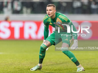 Jurgen Celhaka  during UEFA Conference League match Legia Warsaw vs Dinamo Minsk in Warsaw Poland on 7 November 2024. (