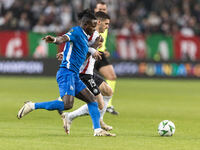 Stephen Alfred , Ruben Vinagre  during UEFA Conference League match Legia Warsaw vs Dinamo Minsk in Warsaw Poland on 7 November 2024. (